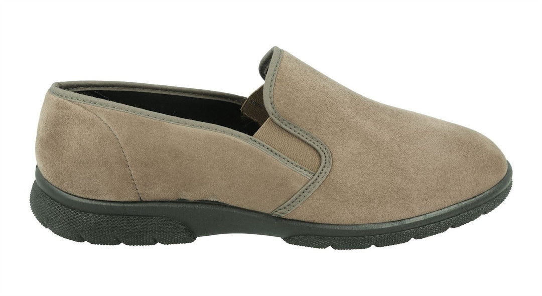 Men's Wide Fit DB Enzo Shoes in Black stretch - Image 7