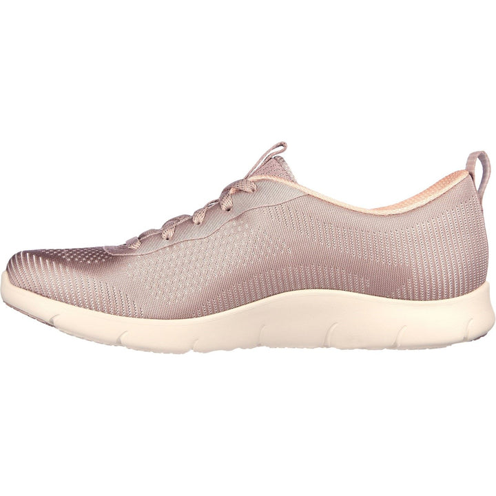 Women's Wide Fit Skechers 104390 Arch Fit Refine Classy Doll Trainers - Dark Taupe in Dark Taupe - Image 1