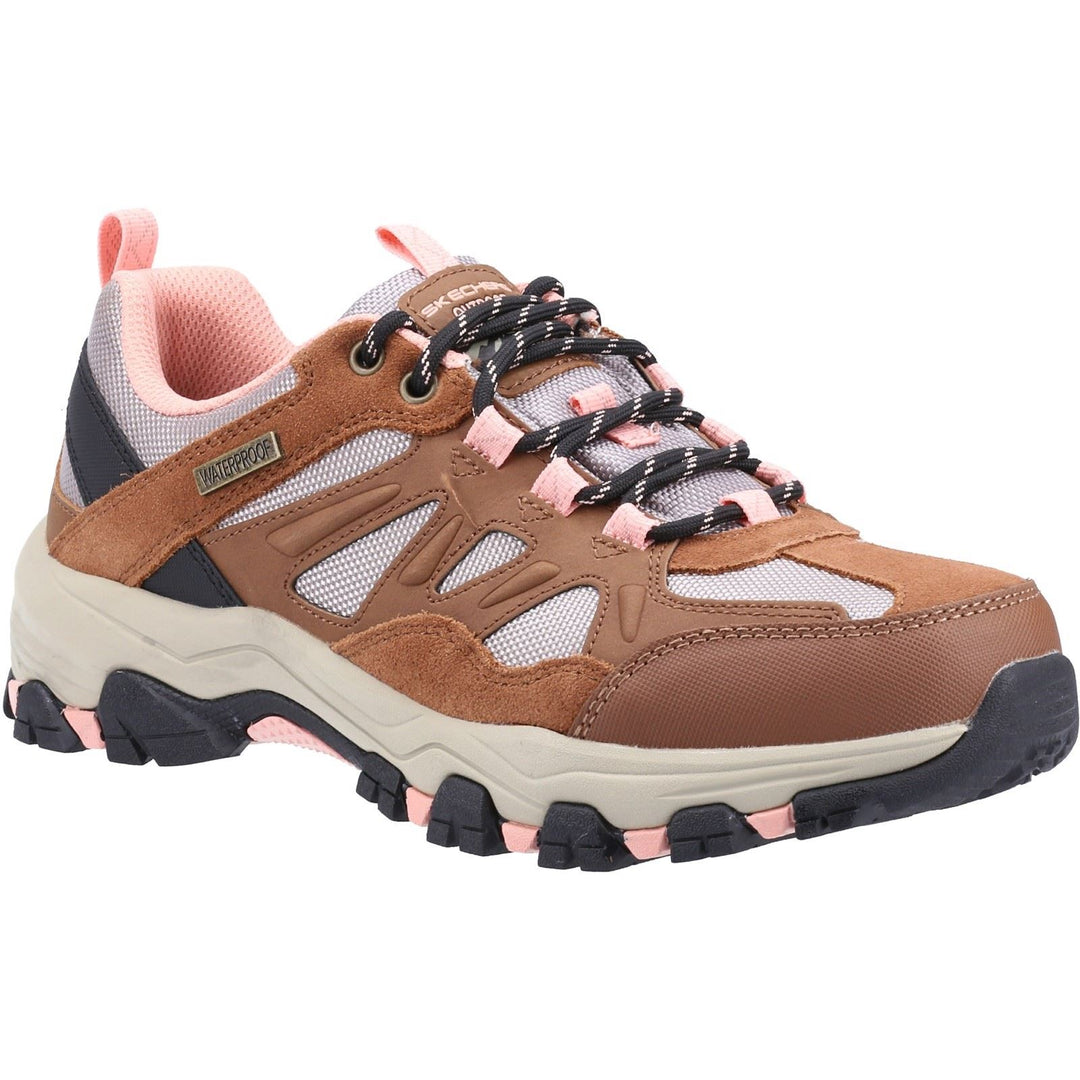 Women's Wide Fit Skechers SK167003 Selmen West Highland Hiking Trainers - Brown/Tan in Brown/Tan - Image 3