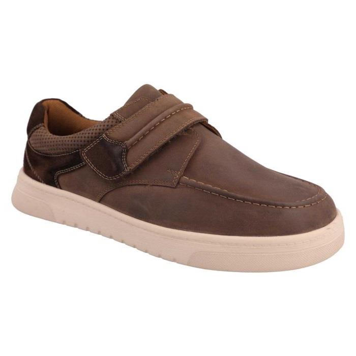 Men's Wide Fit DB Ethan Shoes in Denim Nubuck - Image 1