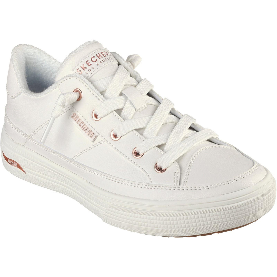 Women's Wide Fit Skechers 177189 Arch Fit Arcade On My Way Trainers in Black - Image 8