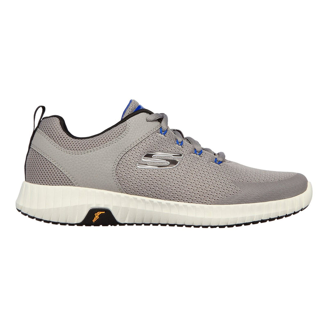 Men's Wide Fit Skechers 232212 Elite Flex Prime Take Over Sports Trainers in Light Grey/Black - Image 2