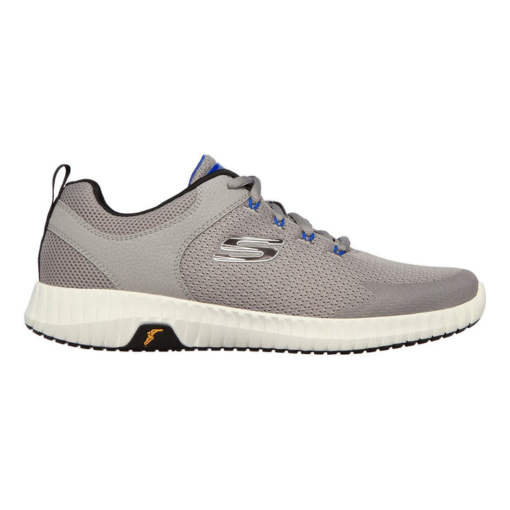 Men's Wide Fit Skechers 232212 Elite Flex Prime Take Over Sports Trainers in Light Grey/Black - Image 1