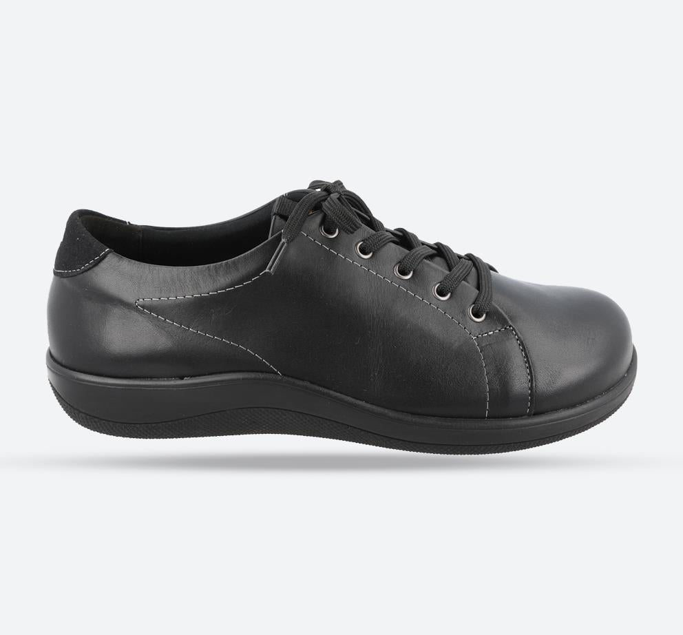 Women's Wide Fit DB Taylor Shoes in Black - Image 1