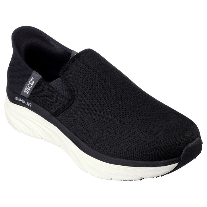 Men's Wide Fit Skechers 232455 D'Lux Walker Orford Trainers in Black - Image 1