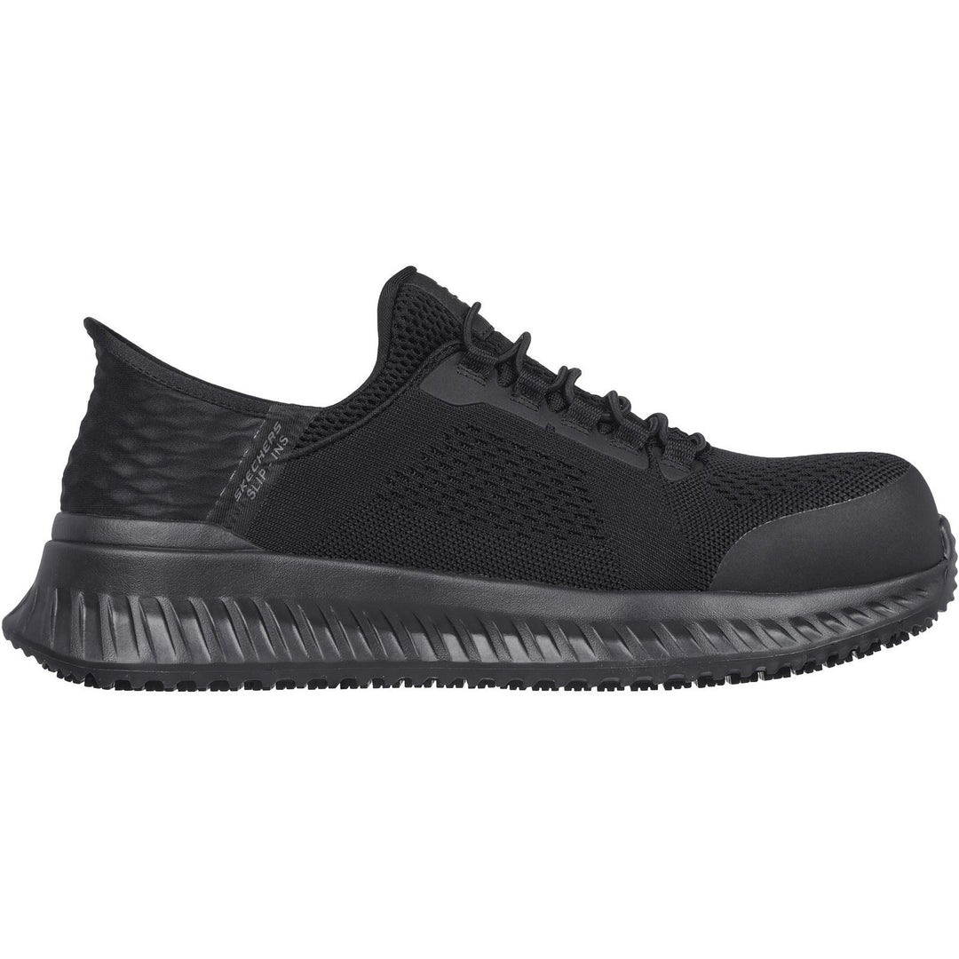 Men's Wide Fit Skechers 200206EC Slip-ins Tilido Fletchit Safety Trainers in Black - Image 2