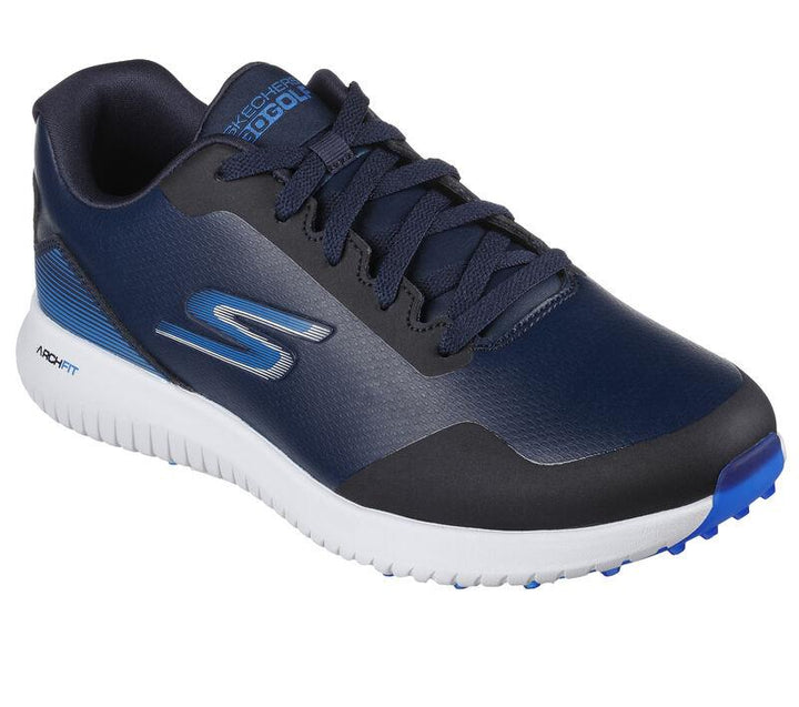Men's Wide Fit Skechers 214028 Max 2 Golf Trainers in Grey/Red - Image 1