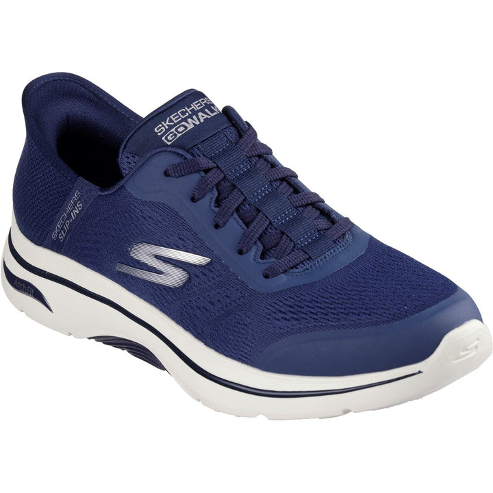 Men's Wide Fit Skechers 216602 Slip-ins Arch Fit 2.0 Simplicity Trainer in Navy - Image 1