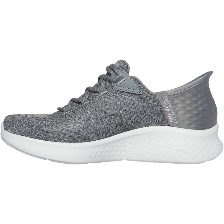 Women's Wide Fit Skechers 150012 Slip-ins Skech Lite Pro Natural Trainers in Grey/Multi - Image 1