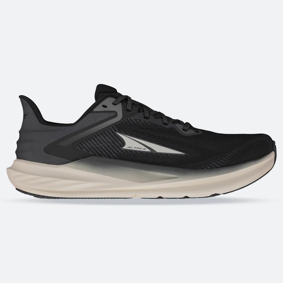 Men's Wide Fit Altra Torin 8 Trail Running Trainers in Black/White - Image 1