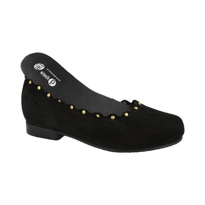 Women's Wide Fit DB Campbell Shoes in Black Patent - Image 1