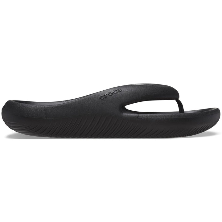 Women's Crocs 208437 Mellow Recovery Flip Flops in Black - Image 1
