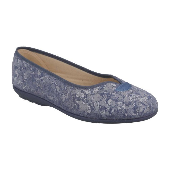 Women's Wide Fit DB Greenfinch Canvas in Blue - Image 1