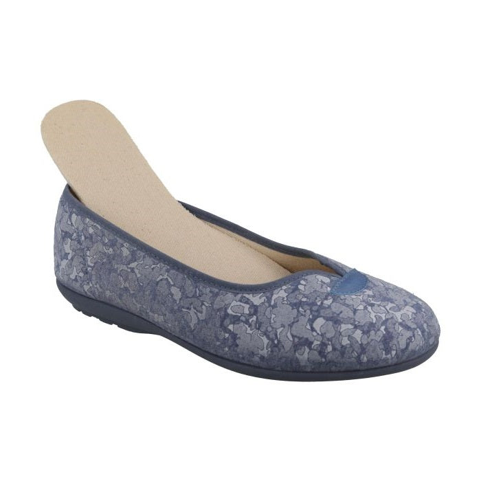 Women's Wide Fit DB Greenfinch Canvas in Blue - Image 1