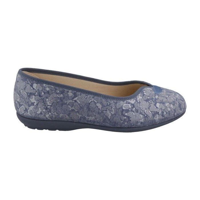 Women's Wide Fit DB Greenfinch Canvas in Blue - Image 1