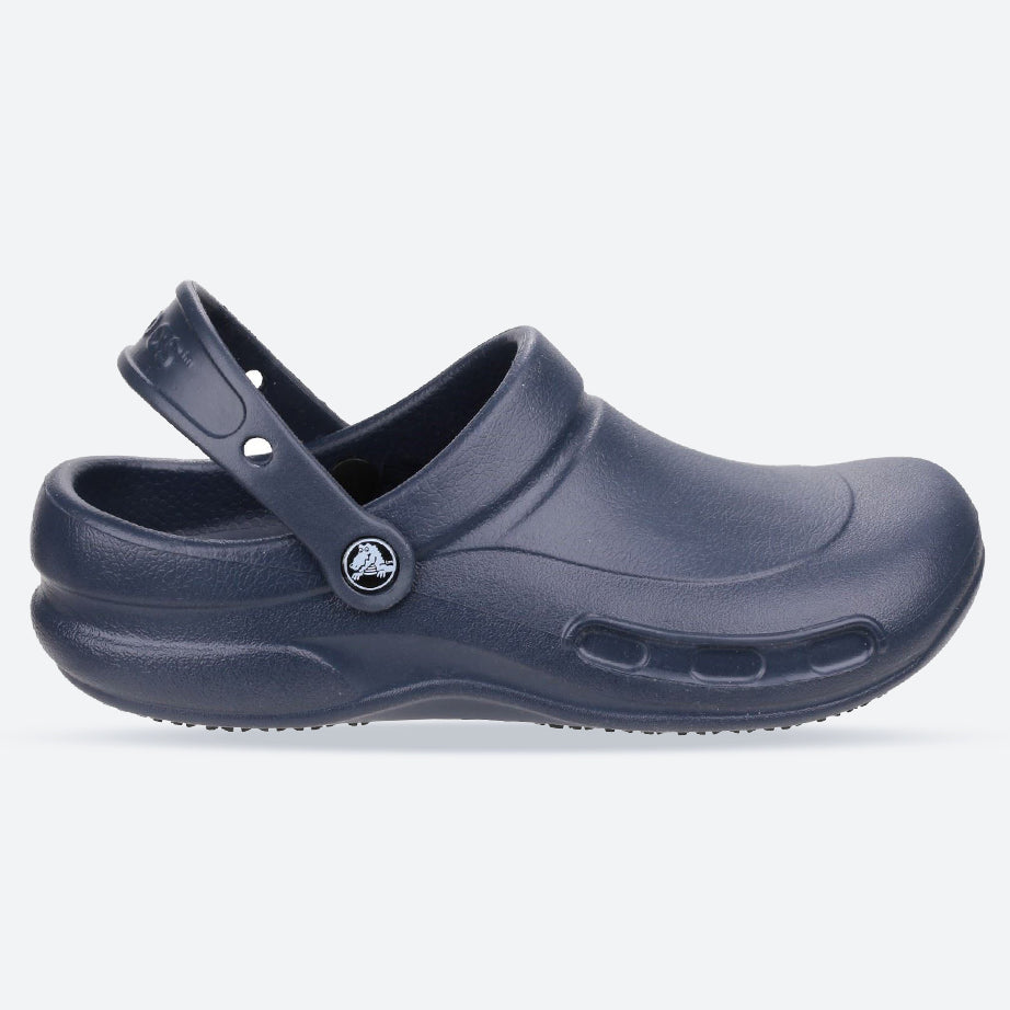 Men's Crocs 10075 Bistro Work Clog Sandals in Black - Image 7