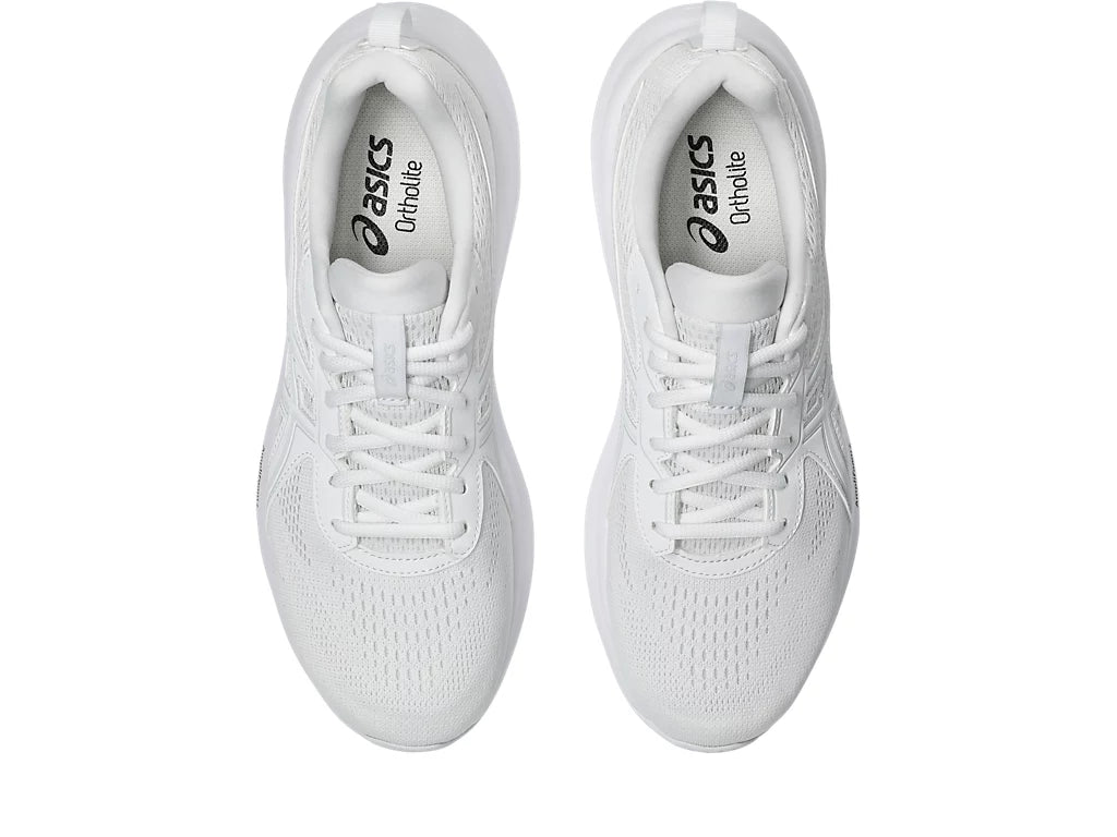 Men's Wide Fit Asics Gel Contend 9 Running Trainers in White/Glacier Grey - Image 6
