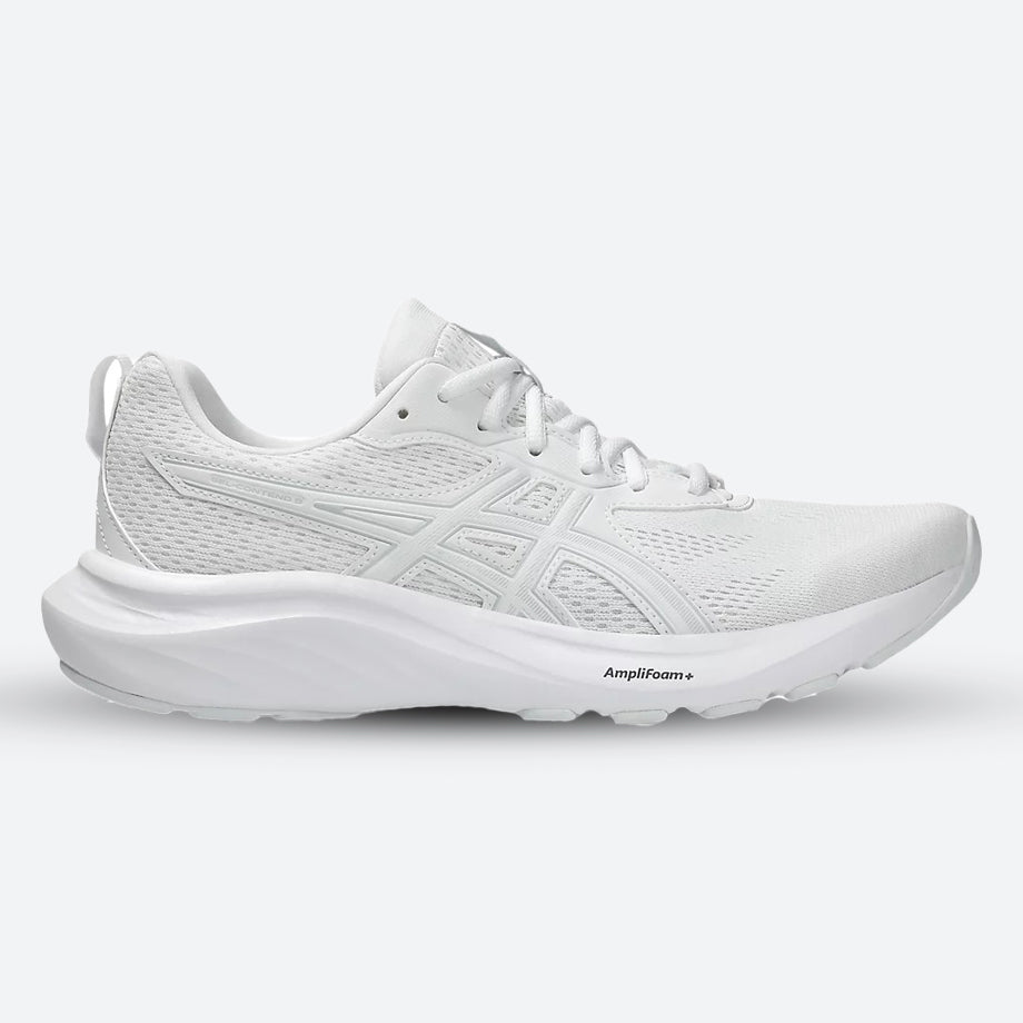 Men's Wide Fit Asics Gel Contend 9 Running Trainers in White/Glacier Grey - Image 1