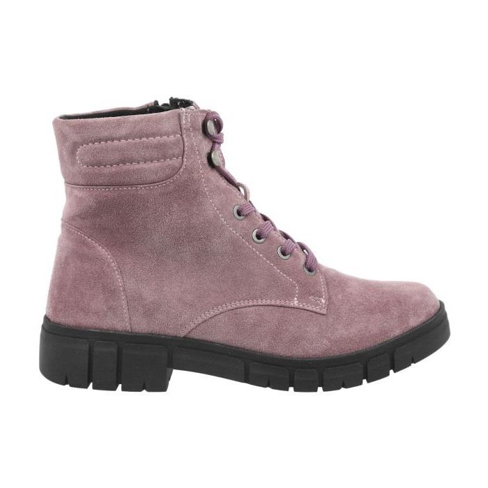 Women's Wide Fit DB Chirk Water Resistant Boots in Grey Suede - Image 6