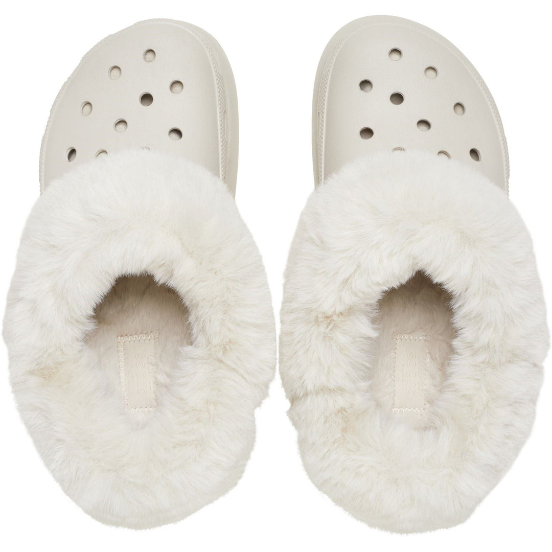 Women's Crocs 208446 Furever Crush Clog in Bone - Image 11