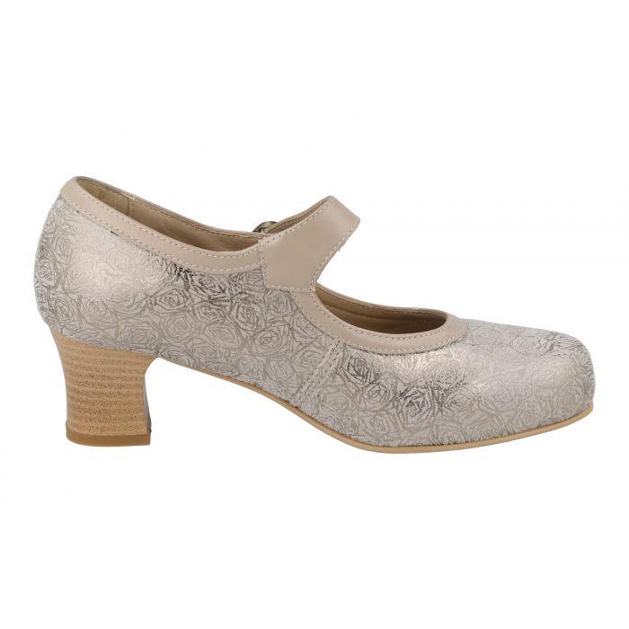 Women's Wide Fit DB Bangalore Shoes in Black Stretch Textile - Image 8