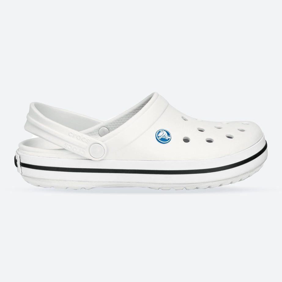 Men's Crocs 11016 Crocband Clog Sandals in White - Image 1