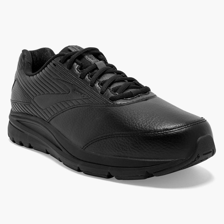 Men's Wide Fit Brooks Addiction Walker 2 Running Trainers in Black - Image 1