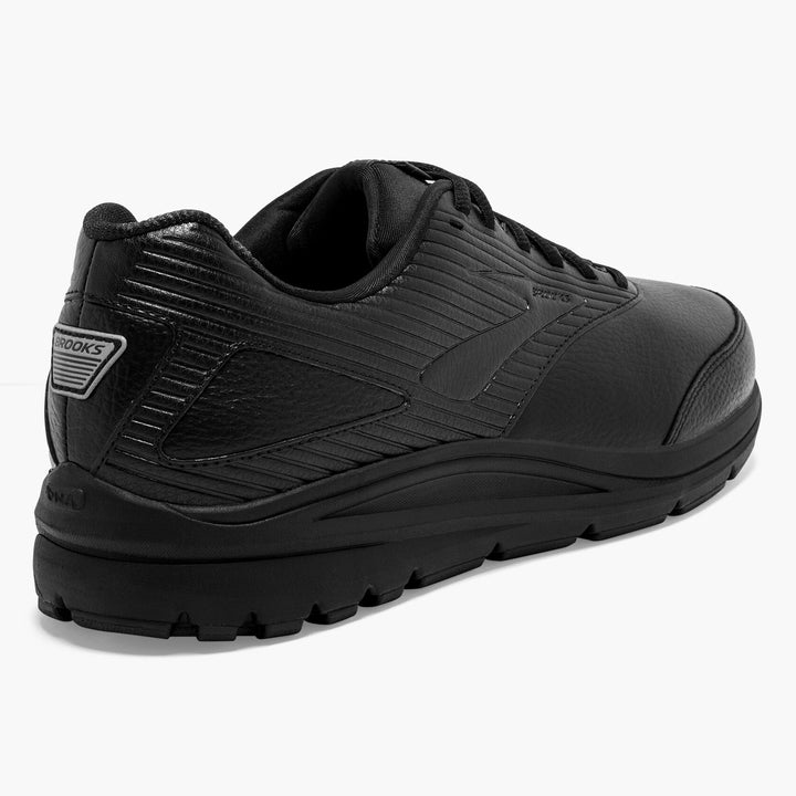 Men's Wide Fit Brooks Addiction Walker 2 Running Trainers in Black - Image 1