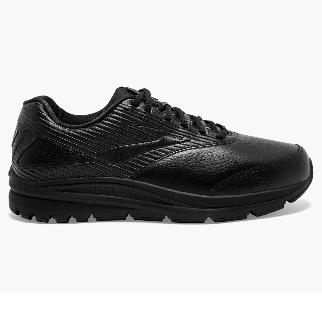 Men's Wide Fit Brooks Addiction Walker 2 Running Trainers in Black - Image 2