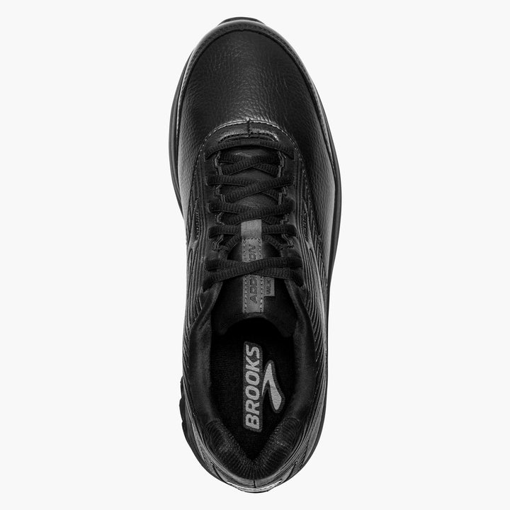 Men's Wide Fit Brooks Addiction Walker 2 Running Trainers in Black - Image 1