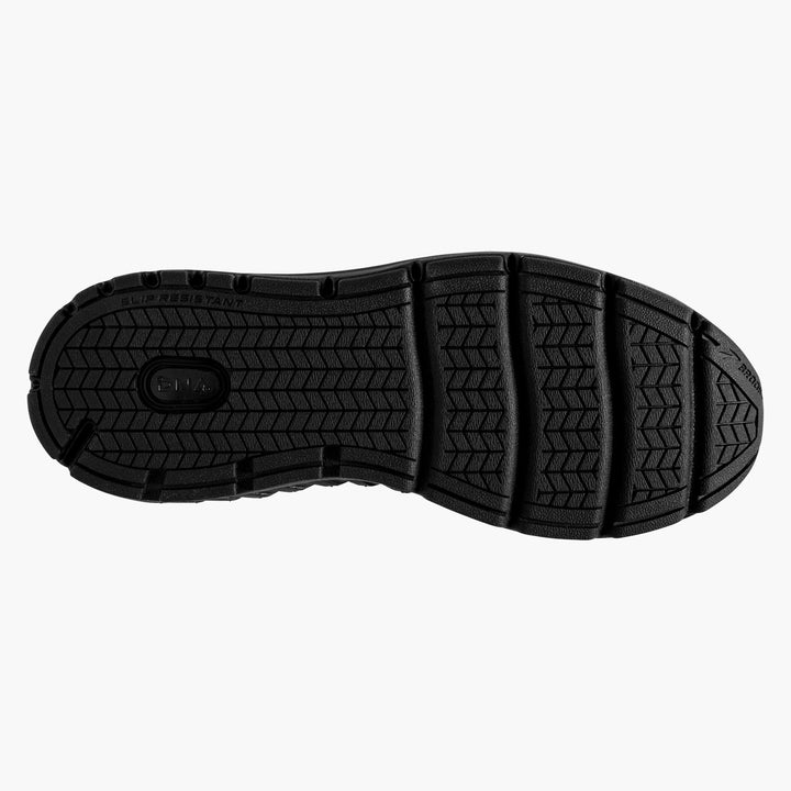 Men's Wide Fit Brooks Addiction Walker 2 Running Trainers in Black - Image 1