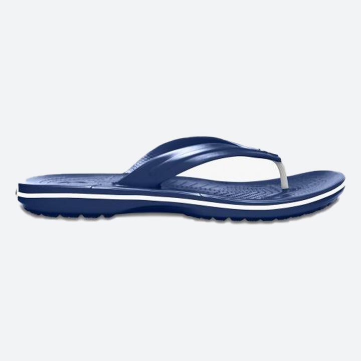 Mens Crocs 11033 Crocband Flip Flops in Black - Image 1