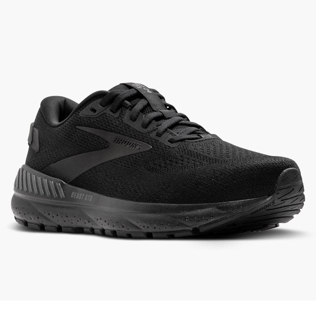 Men's Wide Fit Brooks Beast GTS 24 Running Trainers in Black - Image 3