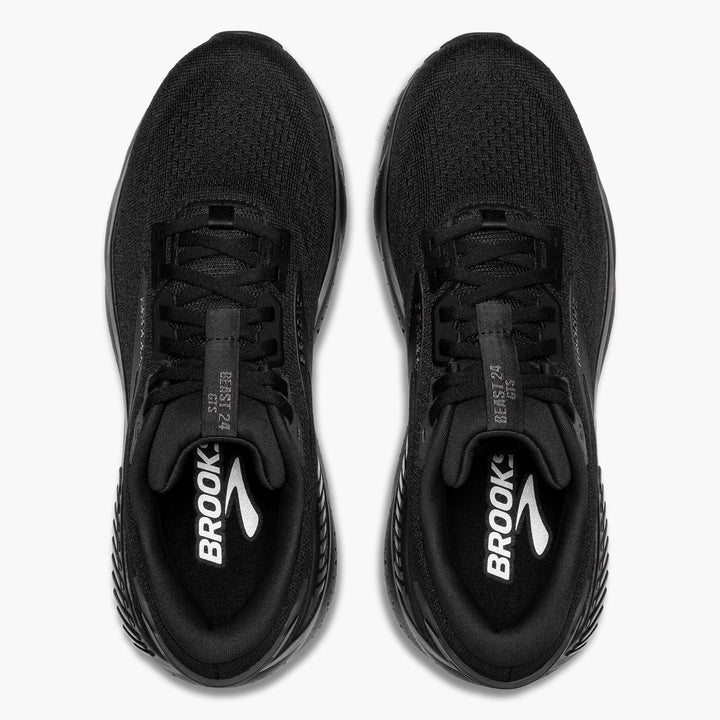 Men's Wide Fit Brooks Beast GTS 24 Running Trainers in Black - Image 1