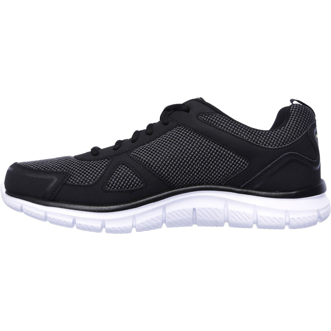 Men's Wide Fit Skechers 52630 Track Bucolo Sports Trainers - Black/White in Black/White - Image 3