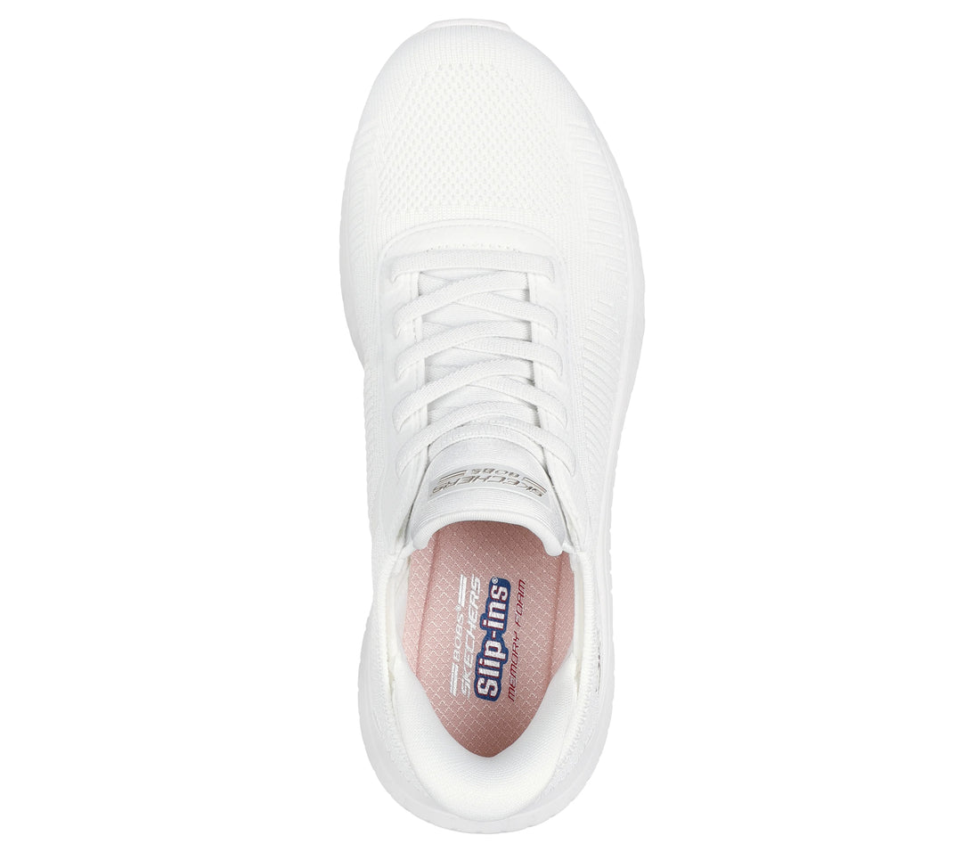 Women's Wide Fit Skechers 117497W Slip-ins Sport Squad Chaos Trainers in Lavender - Image 19