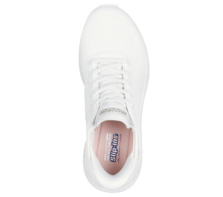 Women's Wide Fit Skechers 117497W Slip-ins Sport Squad Chaos Trainers in Lavender - Image 1