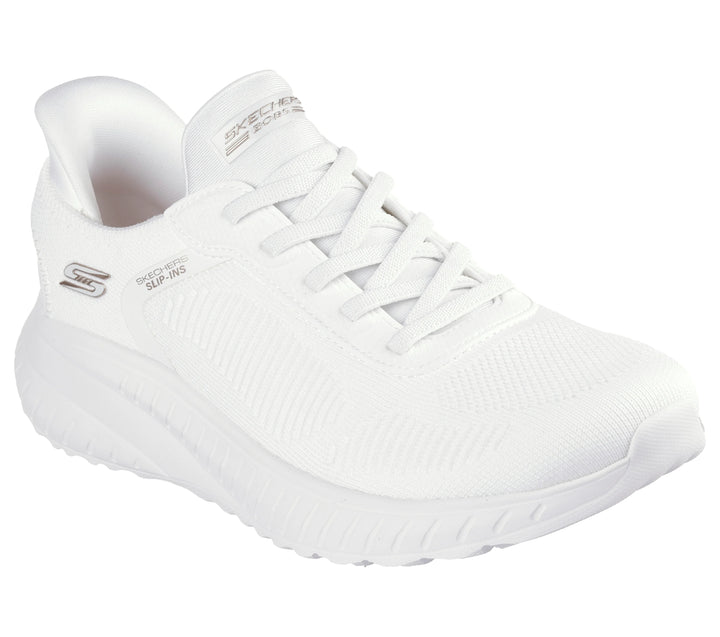 Women's Wide Fit Skechers 117497W Slip-ins Sport Squad Chaos Trainers in Lavender - Image 1