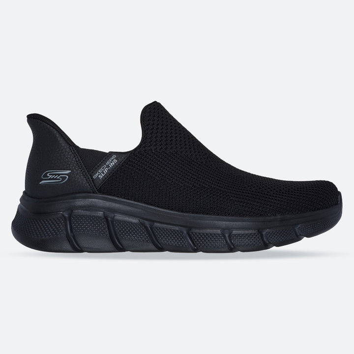 Men's Wide Fit Skechers 118306 Bobs Sport B Flex Frigid Edge Trainers in Black - Image 1