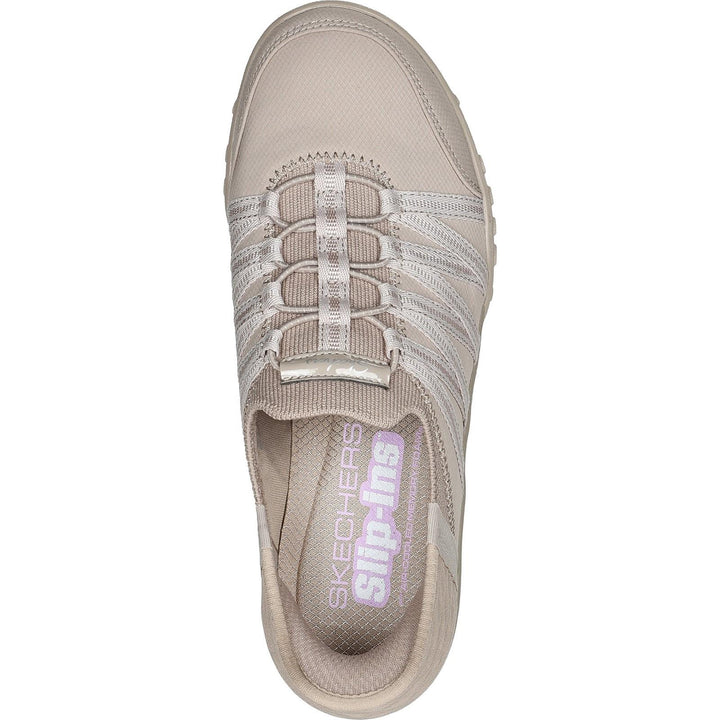 Women's Wide Fit Skechers 100593 Breathe Easy Roll Shoes in Black - Image 1