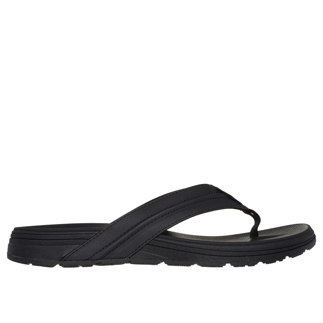 Men's Wide Fit Skechers 205111 Patino Marlee Slippers in Black - Image 2
