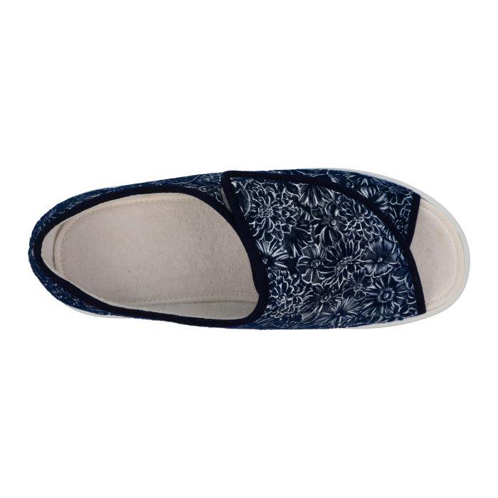 Women's Wide Fit DB Encore Canvas Shoes in Navy - Image 1
