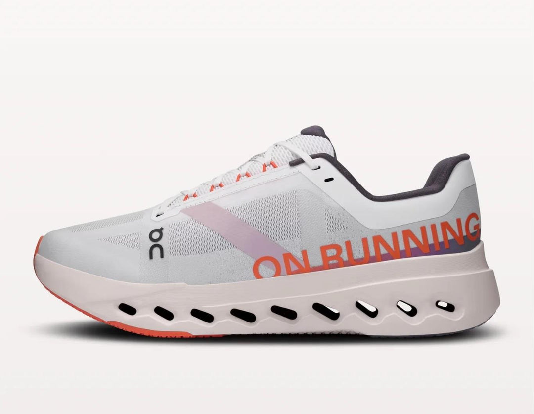 Men's Wide Fit On Cloudsurfer Next Wide Training Shoes - White/Flame in White/Flame - Image 3