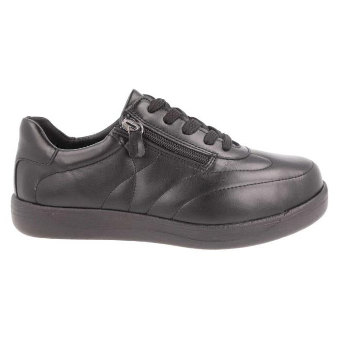 Women's Wide Fit DB Jessica Shoes in Black Synthetic - Image 2