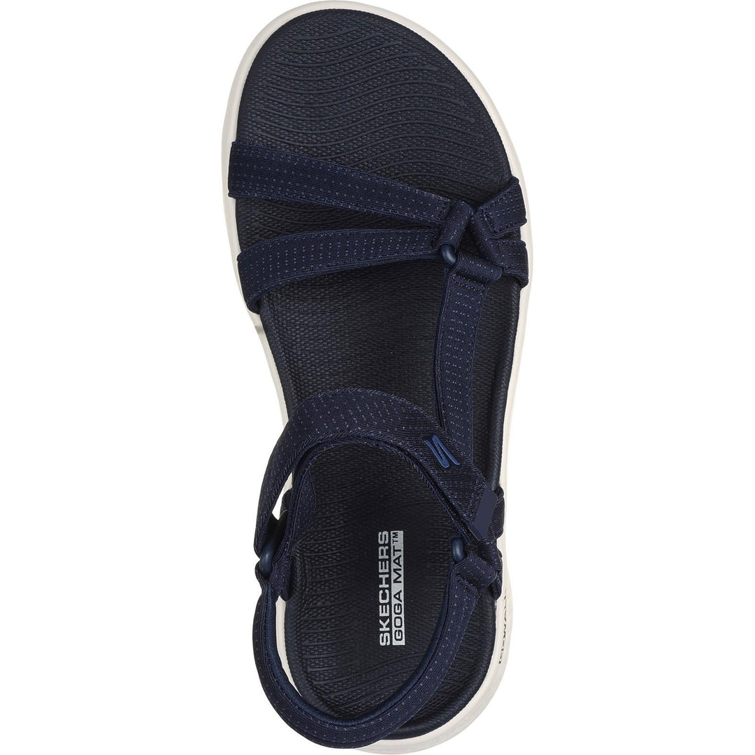 Women's Wide Fit Skechers 141451 Go Walk Flex Sublime Sandals in Navy - Image 4