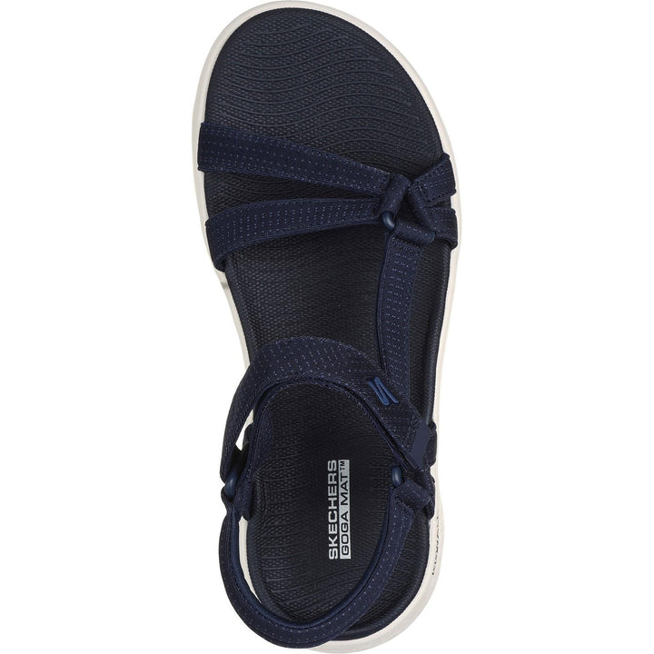 Women's Wide Fit Skechers 141451 Go Walk Flex Sublime Sandals in Navy - Image 1