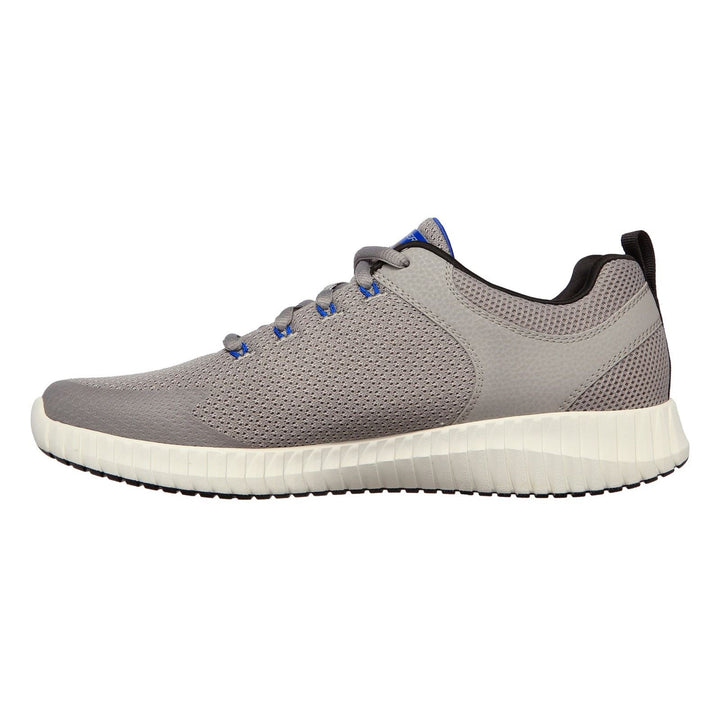 Men's Wide Fit Skechers 232212 Elite Flex Prime Take Over Sports Trainers in Light Grey/Black - Image 1
