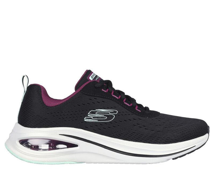 Women's Wide Fit Skechers 150131 Skech Air Meta - Aired Out Trainers in Charcoal/Multi - Image 1