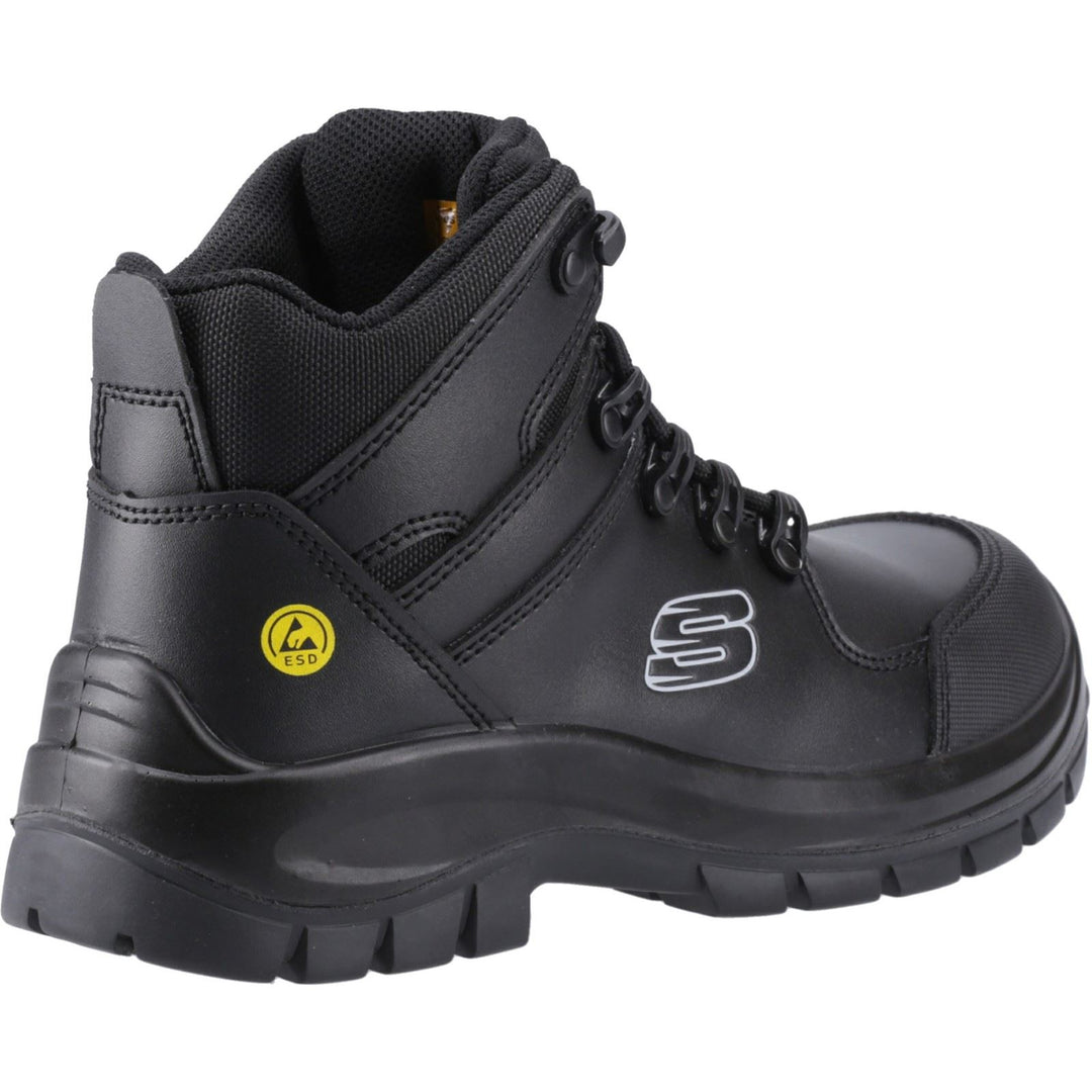 Men's Wide Fit Skechers 200187EC Work Trophus Kilram Boots in Black - Image 5