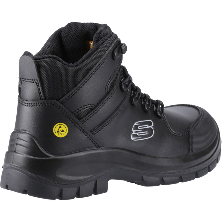 Men's Wide Fit Skechers 200187EC Work Trophus Kilram Boots in Black - Image 1
